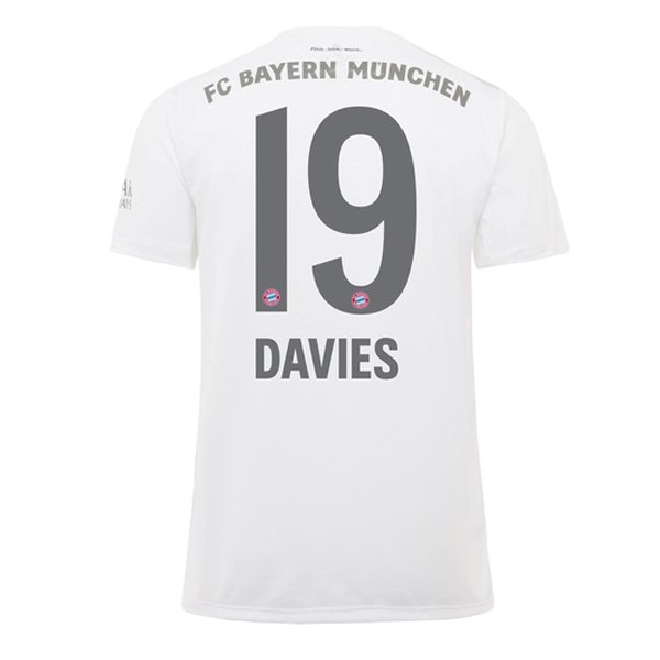 Camiseta Bayern Munich NO.19 Davies Segunda equipo 2019-20 Blanco
